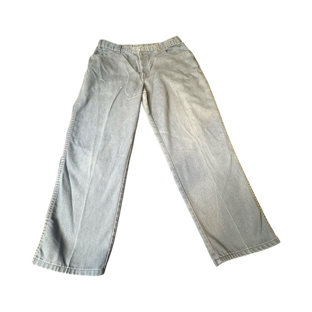 Towncraft Pants Mens 34 Blue Light Wash Wide Leg Relaxed Fit Denim Jeans Classic